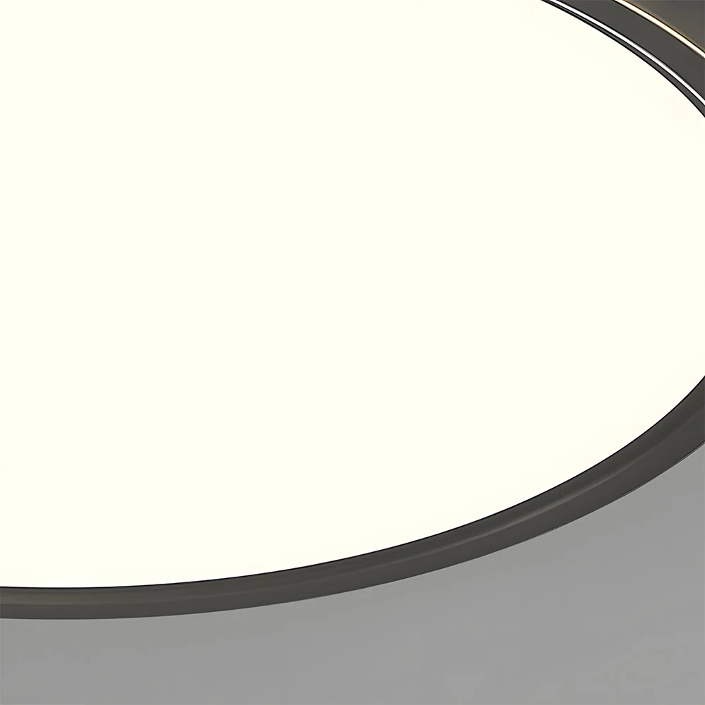 Minimalist Circular Copper LED Ceiling Lamp For Living Room - Image 8
