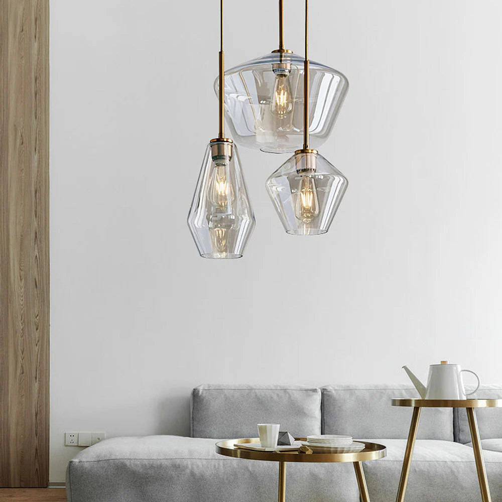 Minimalist Clear Rod Pendant Light