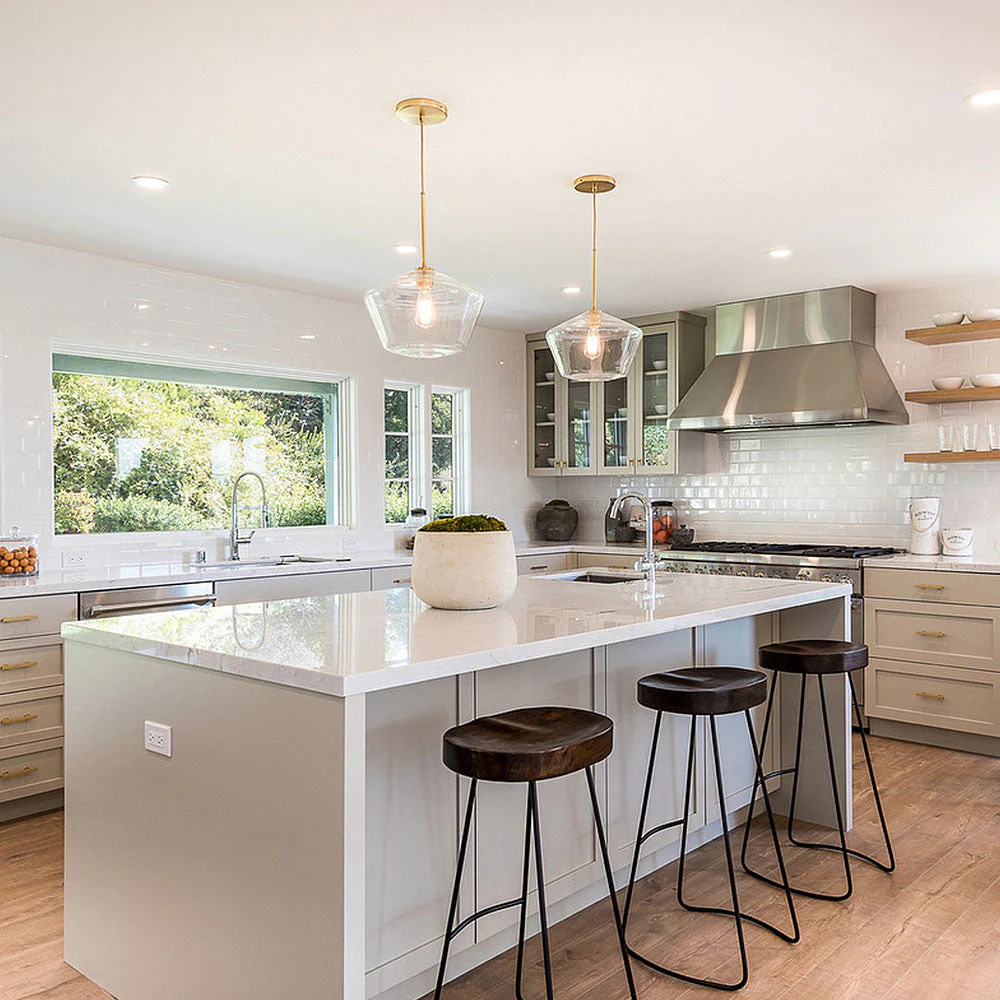 Minimalist Clear Rod Pendant Light - Image 4