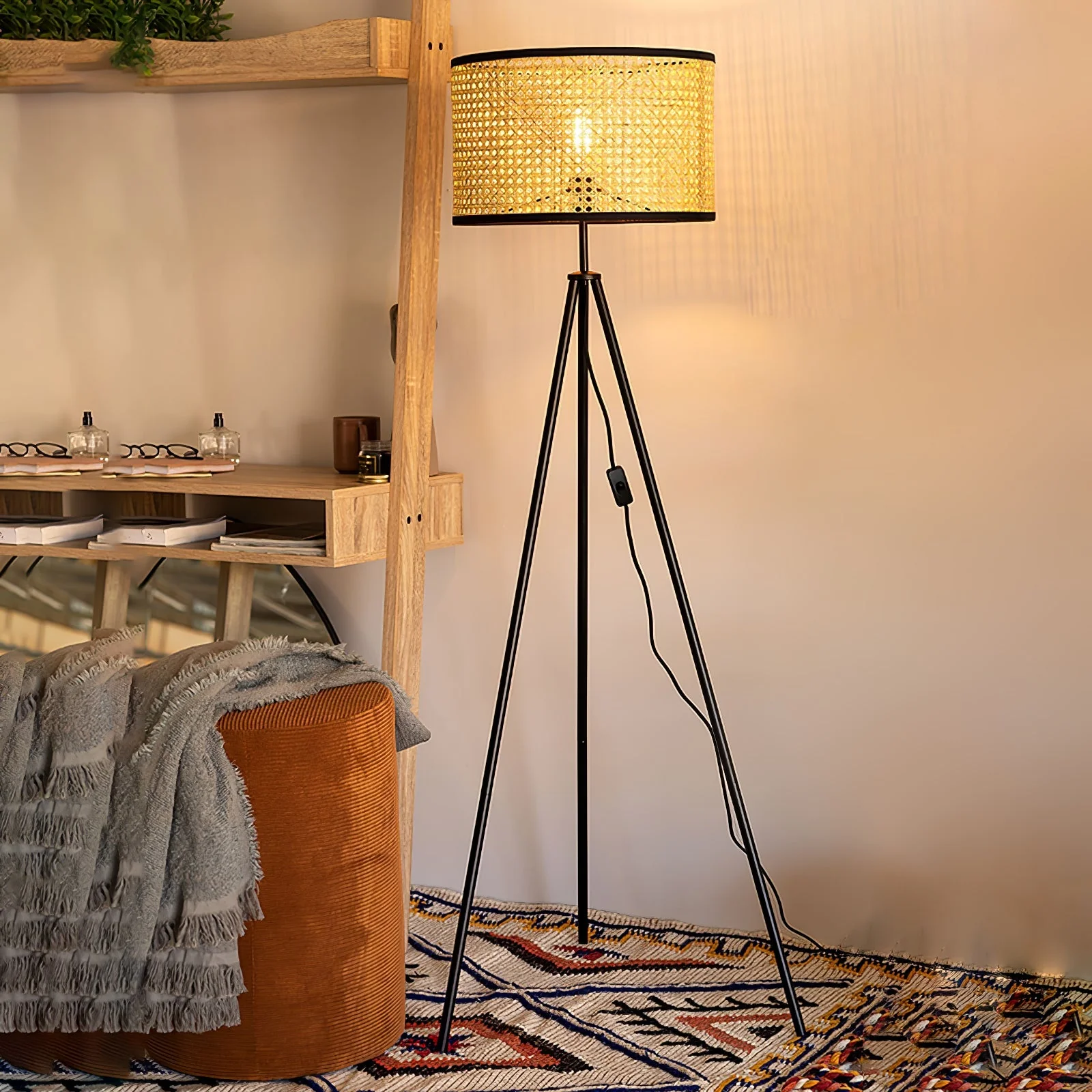 Minimalist Nature Bamboo Tall Floor Lamp - Image 3