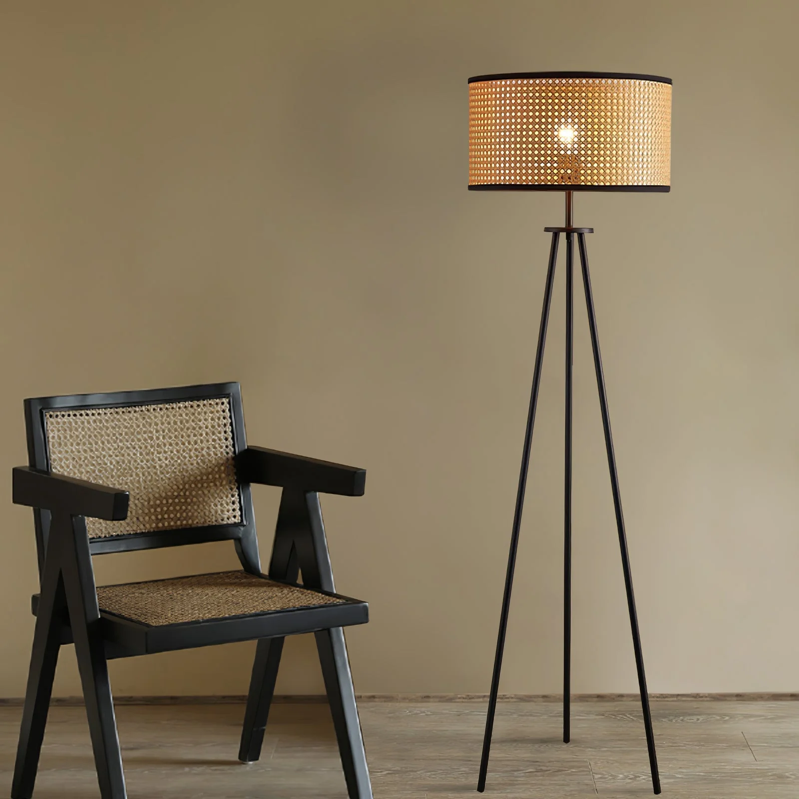 Minimalist Nature Bamboo Tall Floor Lamp - Image 7