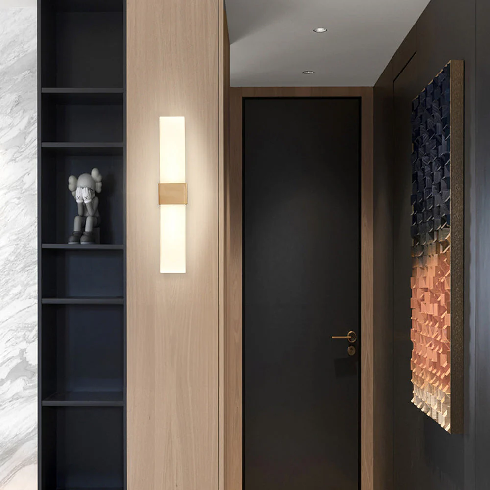 Minimalist Prismatic Metal Wall LED Light - Image 3
