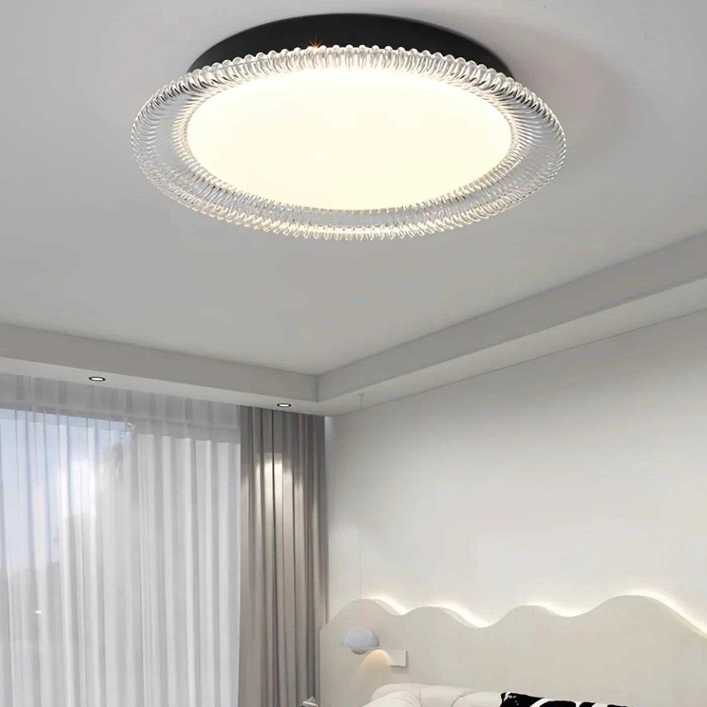 Minimalist Round Acrylic Living Room Ceiling Light - Image 8