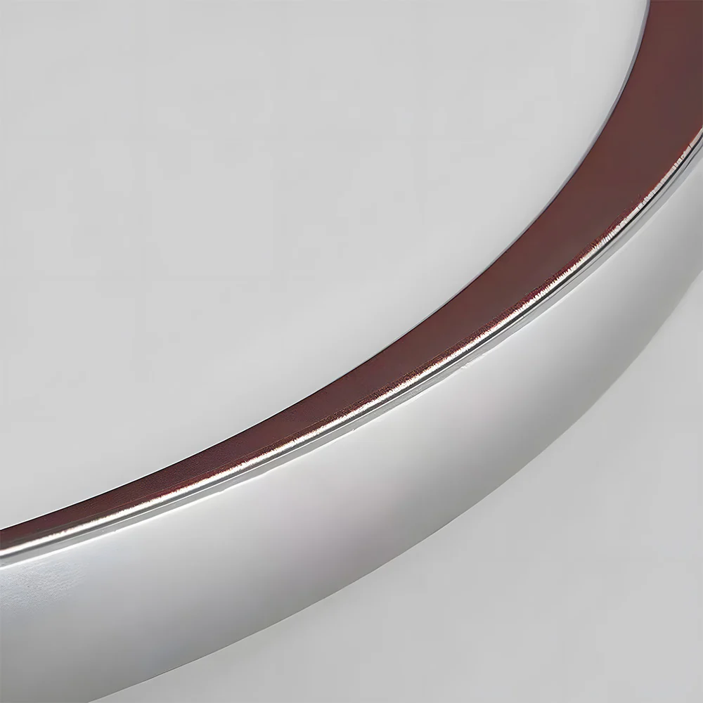 Minimalist Round Brown LED Bedroom Ceiling Lamp - Image 9