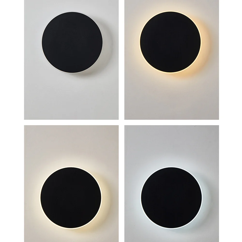 Minimalist Round Metal LED Outdoor Wall Light - Image 10