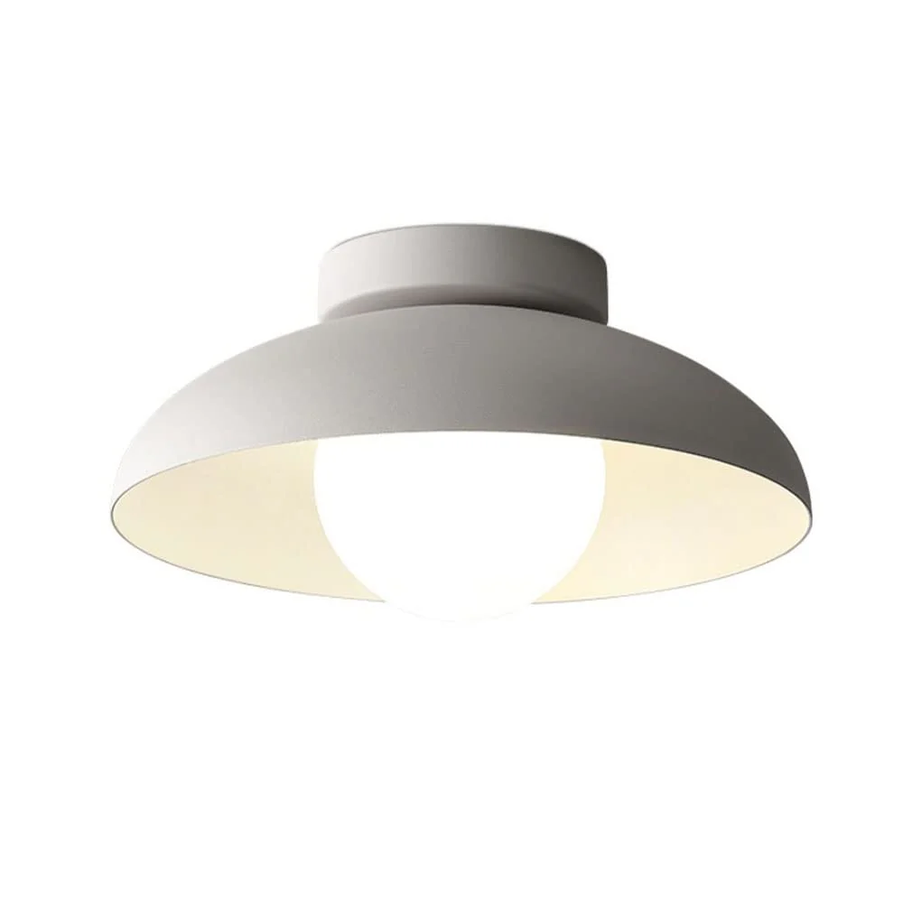Contemporary Metal Semi Flush Ceiling Light for Hallway - Image 10
