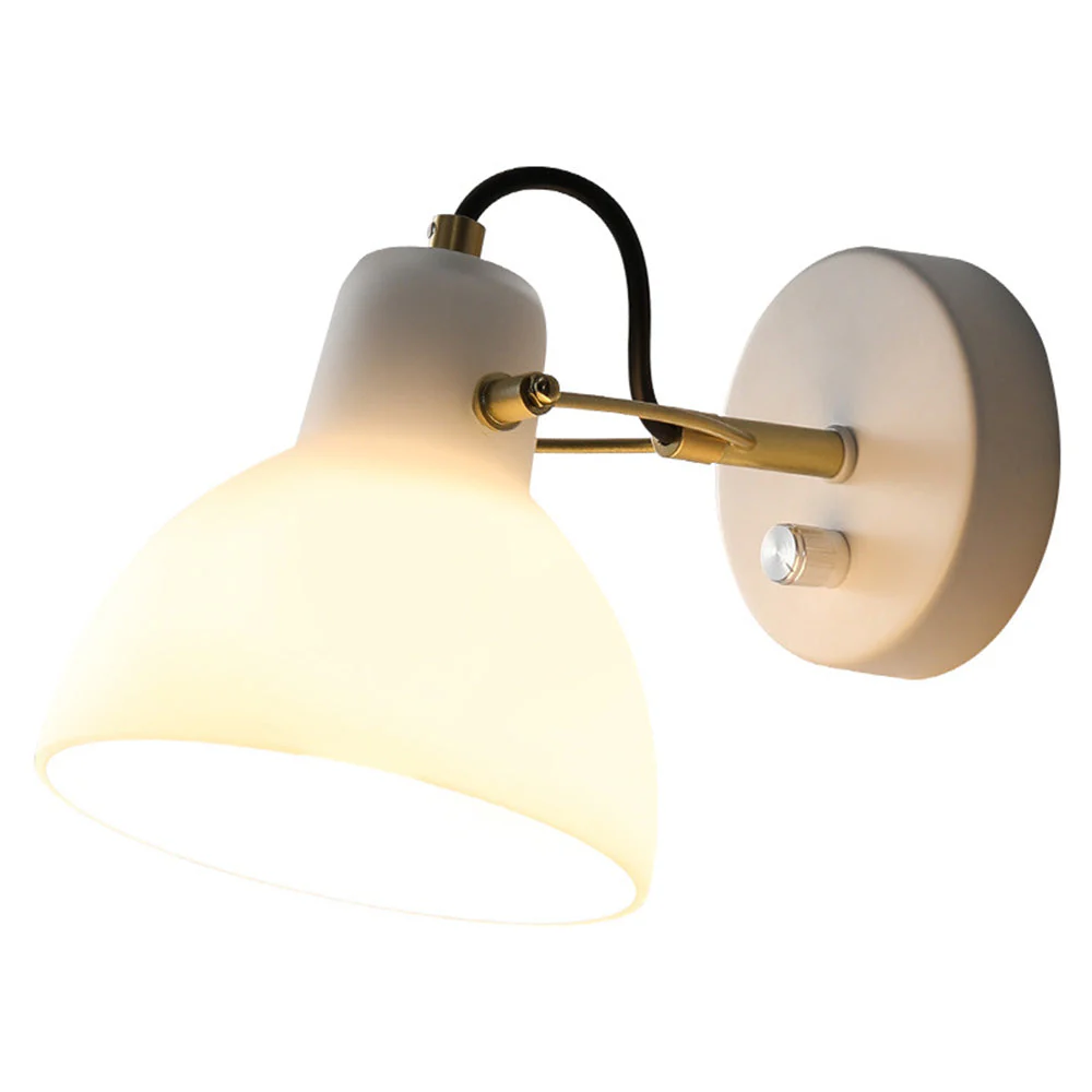 Minimalist Simple White Glass Wall Lamp - Image 9