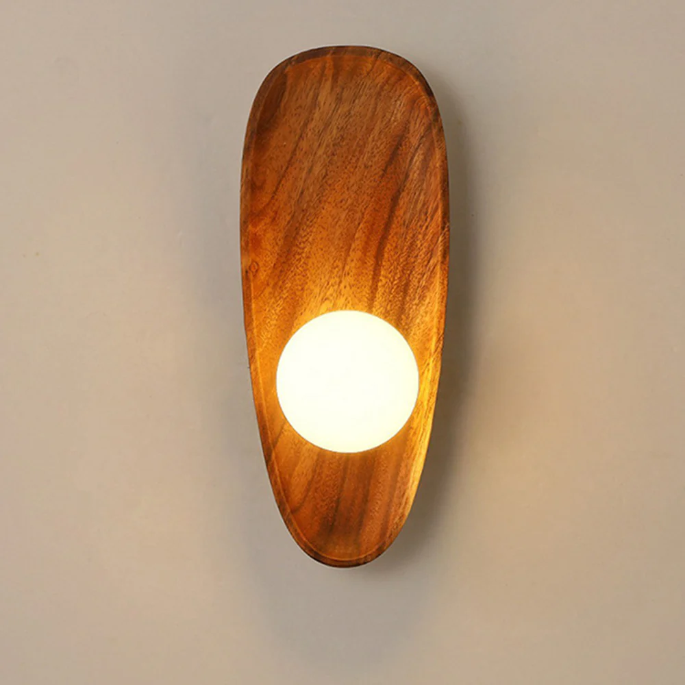 Minimalist Solid Wood Wall Sconce - Image 5