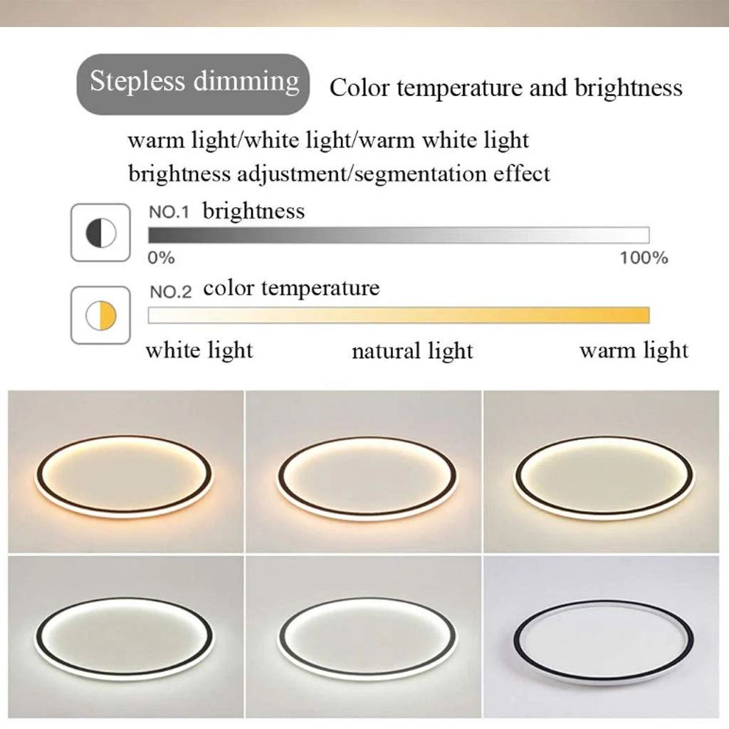 Minimalist Ultra-thin Adjustable Round Ceiling Light - Image 12