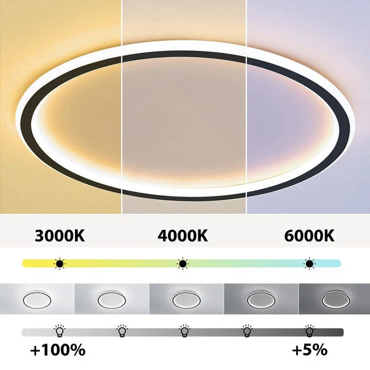 Minimalist Ultra-thin Adjustable Round Ceiling Light - Image 14