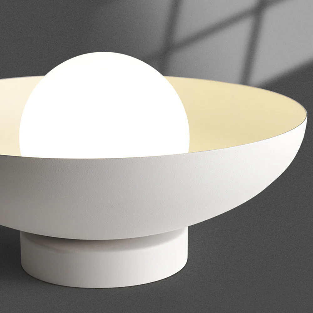 Minimalist White Metal Round Ceiling Light - Image 9