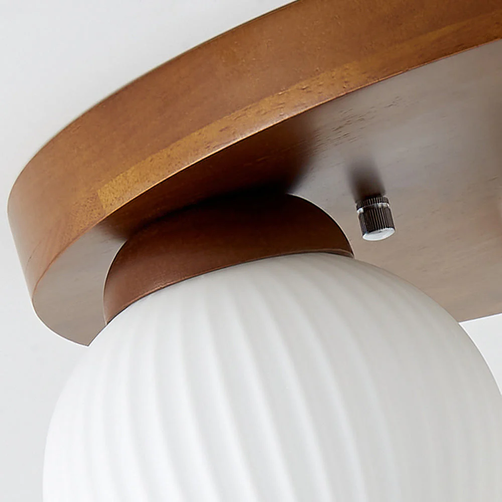 Minimalist Wood Multi-Heads White Ceiling Light - Image 18