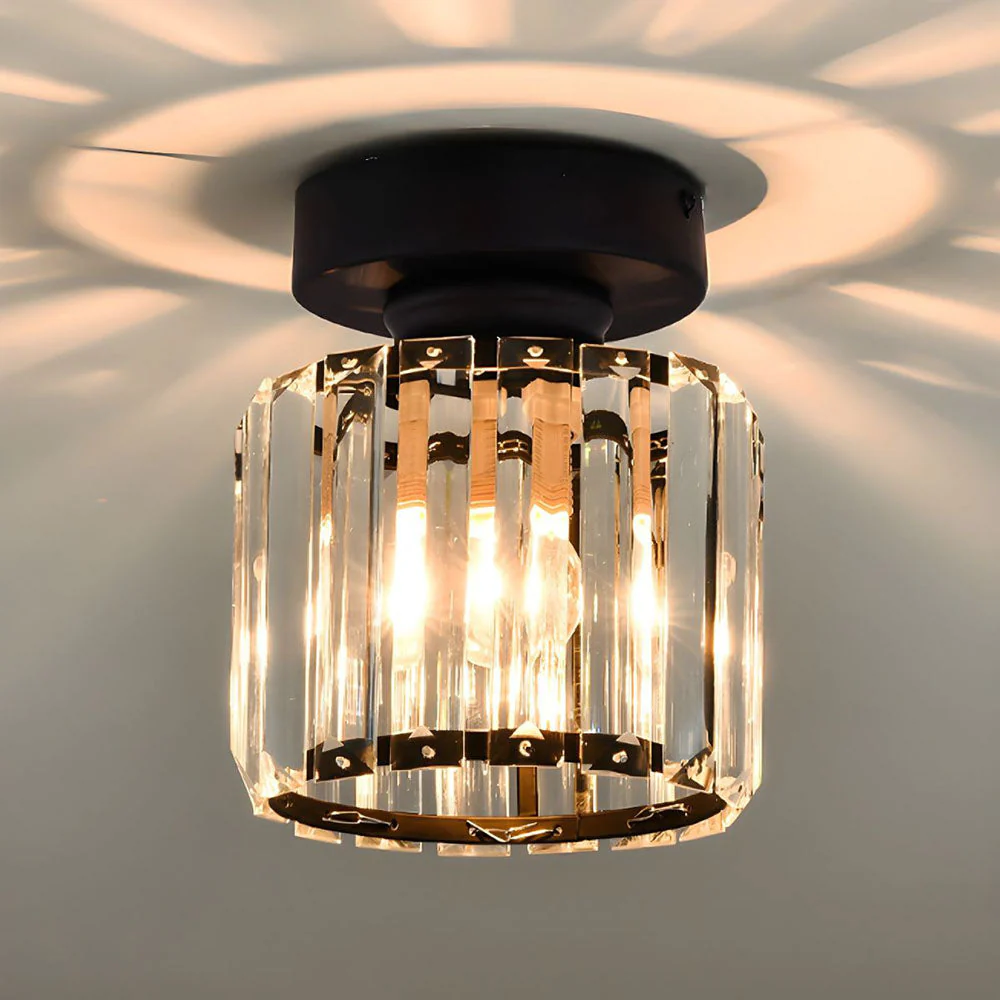 Modern 1-Light Black Hallway Ceiling Light - Image 19