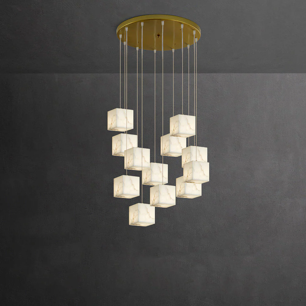Modern Artistic Geometric Shape Elegant Hanging Light Fixture - Image 9
