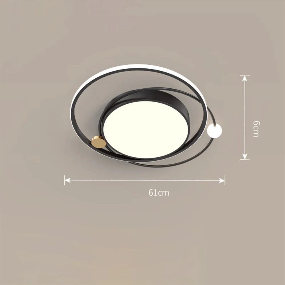 Modern Artistic Metal Round LED Ceiling Light - Image 14