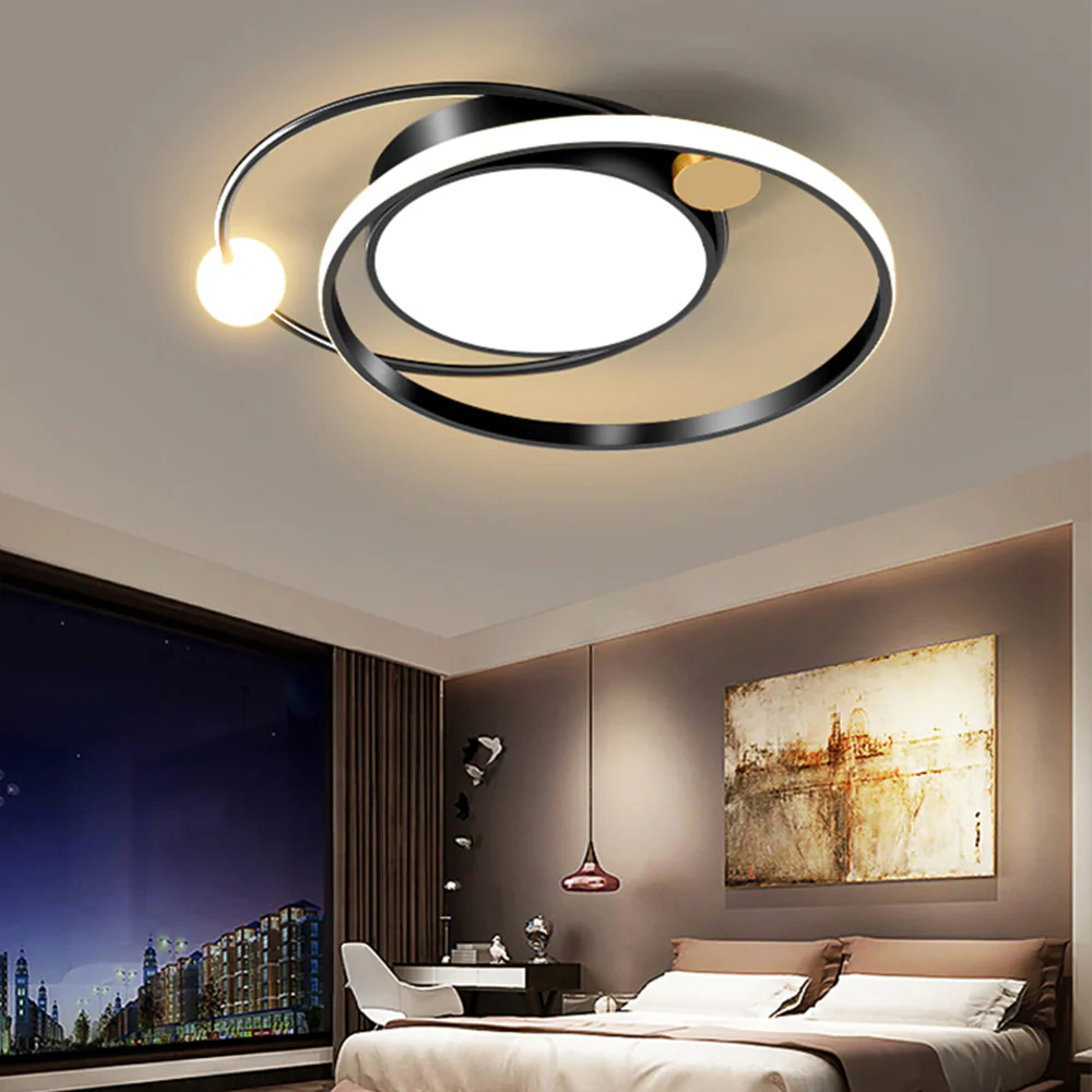 Modern Artistic Metal Round LED Ceiling Light - Image 16