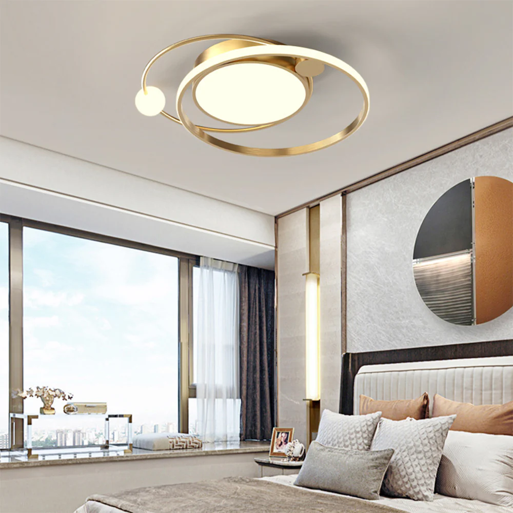 Modern Artistic Metal Round LED Ceiling Light - Image 2