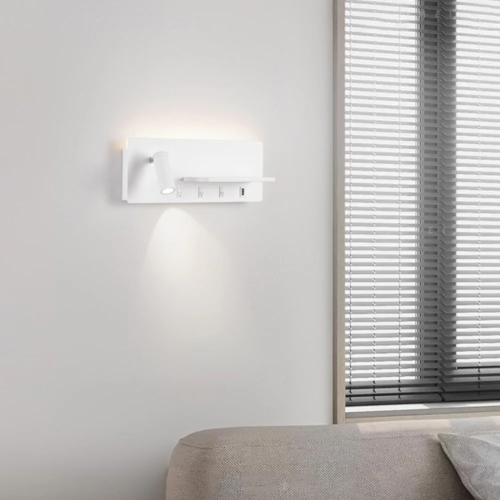 Modern Bedside Iron LED Reading Wall Light - Image 11