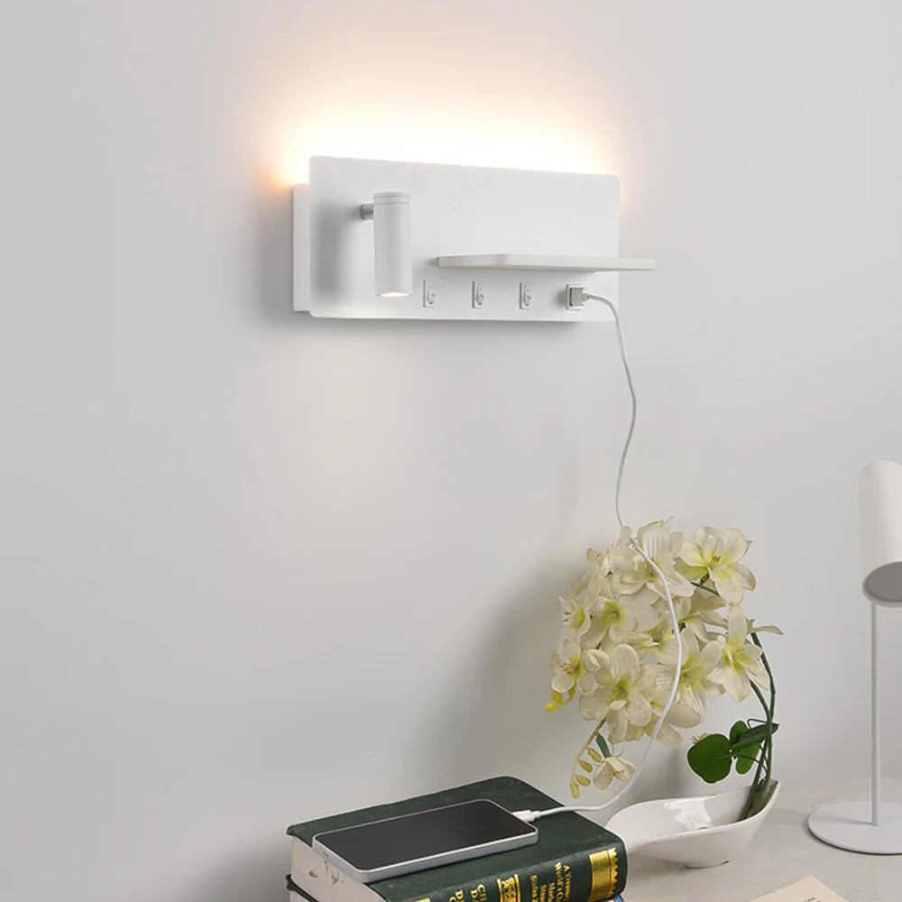 Modern Bedside Iron LED Reading Wall Light - Image 12