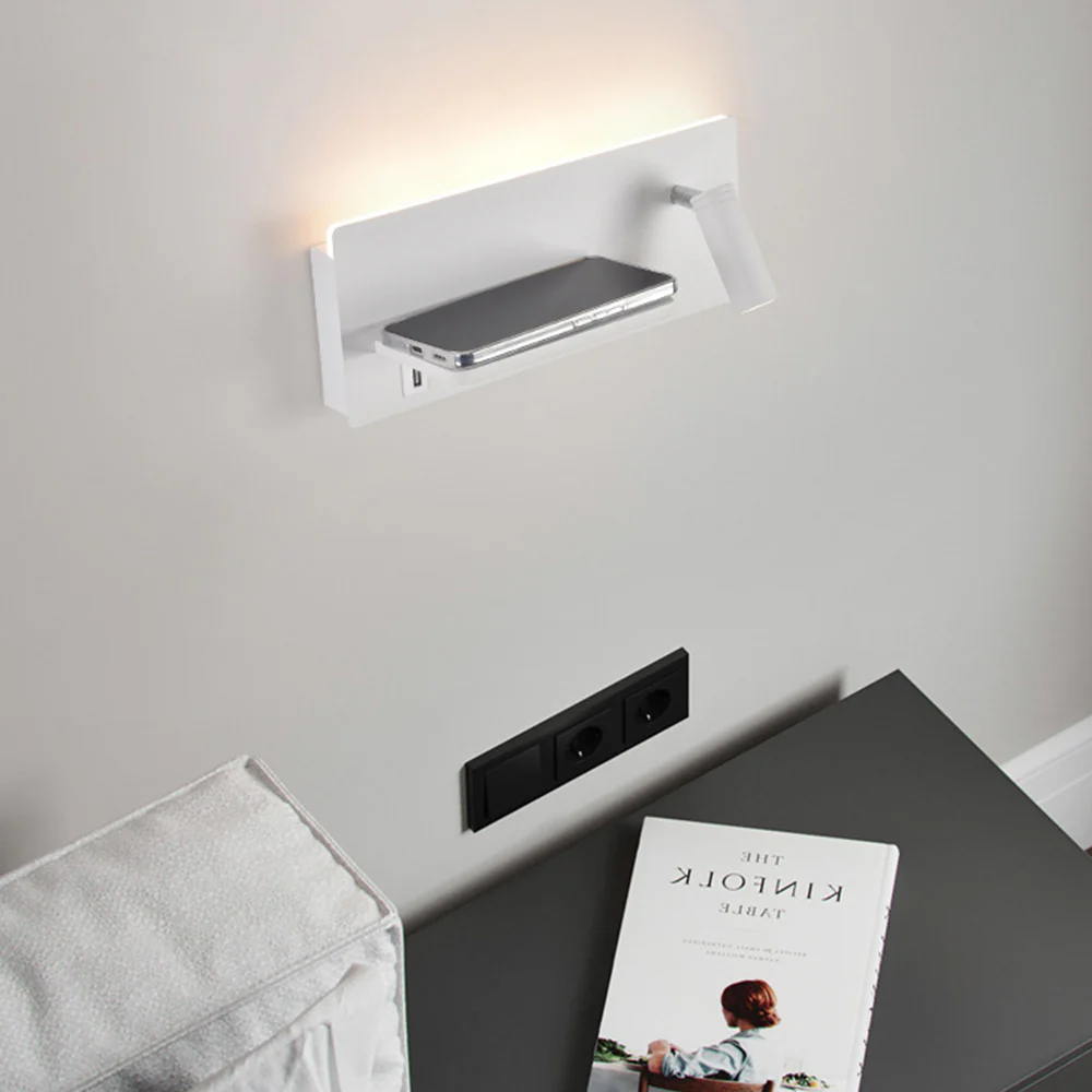 Modern Bedside Iron LED Reading Wall Light - Image 16