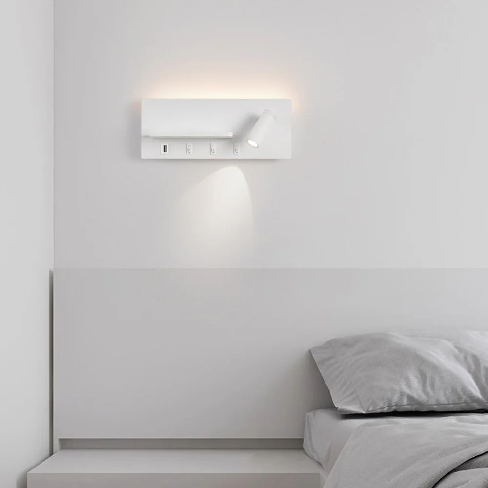 Modern Bedside Iron LED Reading Wall Light - Image 17
