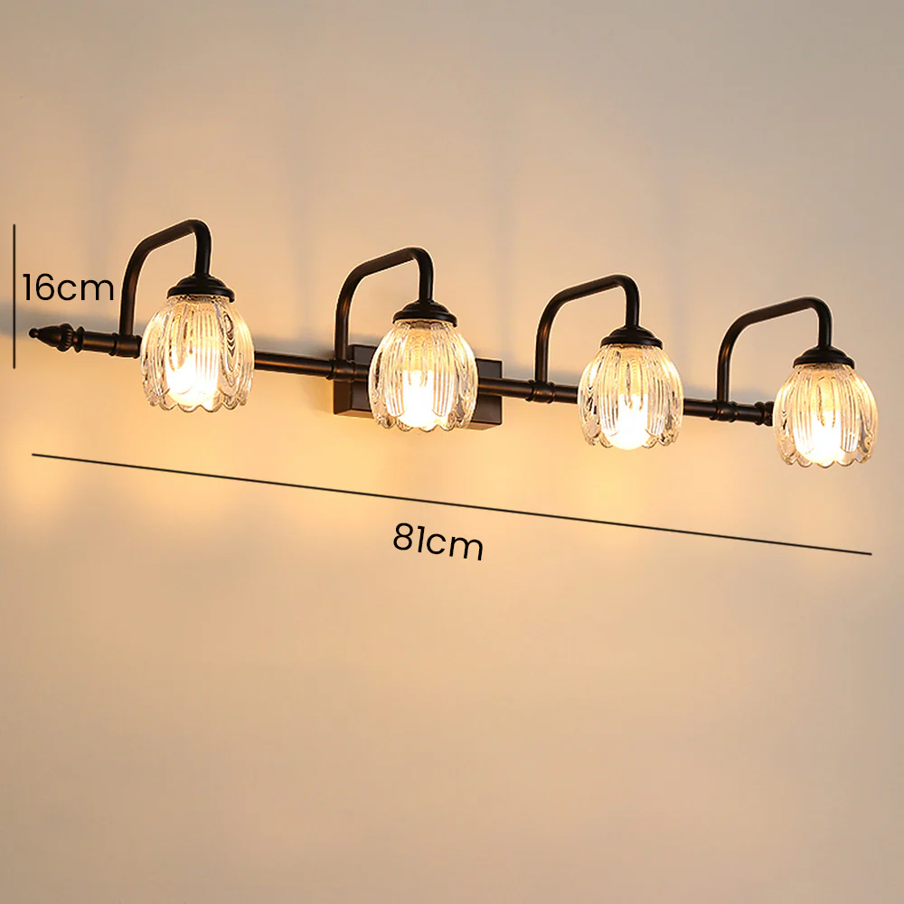 Modern Black Glass Bathroom Vanity Light - Image 5