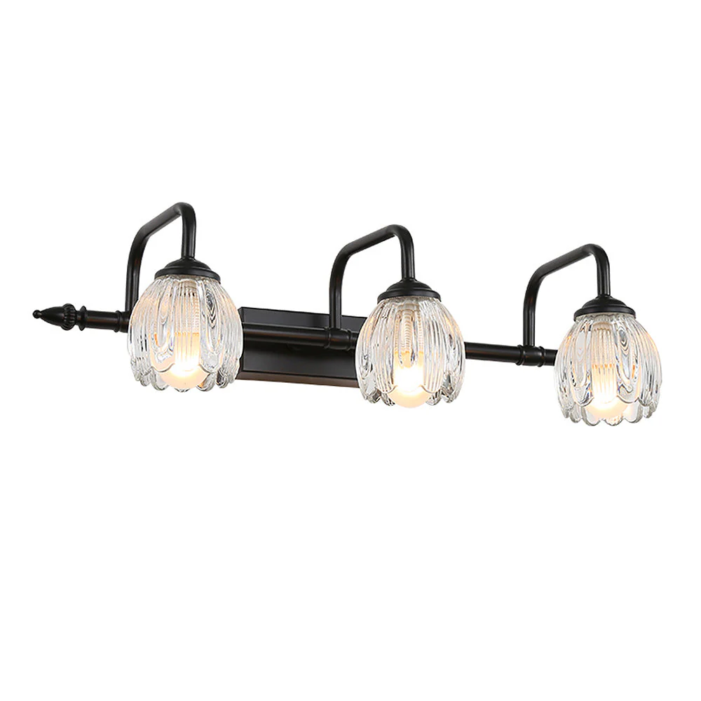 Modern Black Glass Bathroom Vanity Light - Image 6