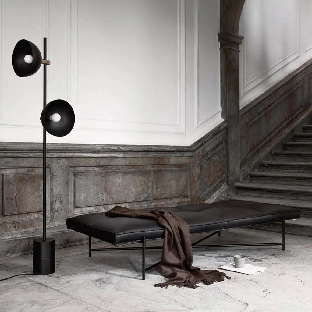 Modern Black Marble Floor Lamp - Image 4