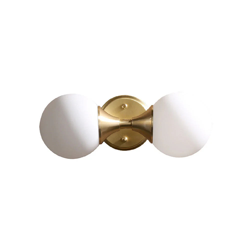 Modern Brass Double Heads Bathroom Vanity Wall Lights - Image 8