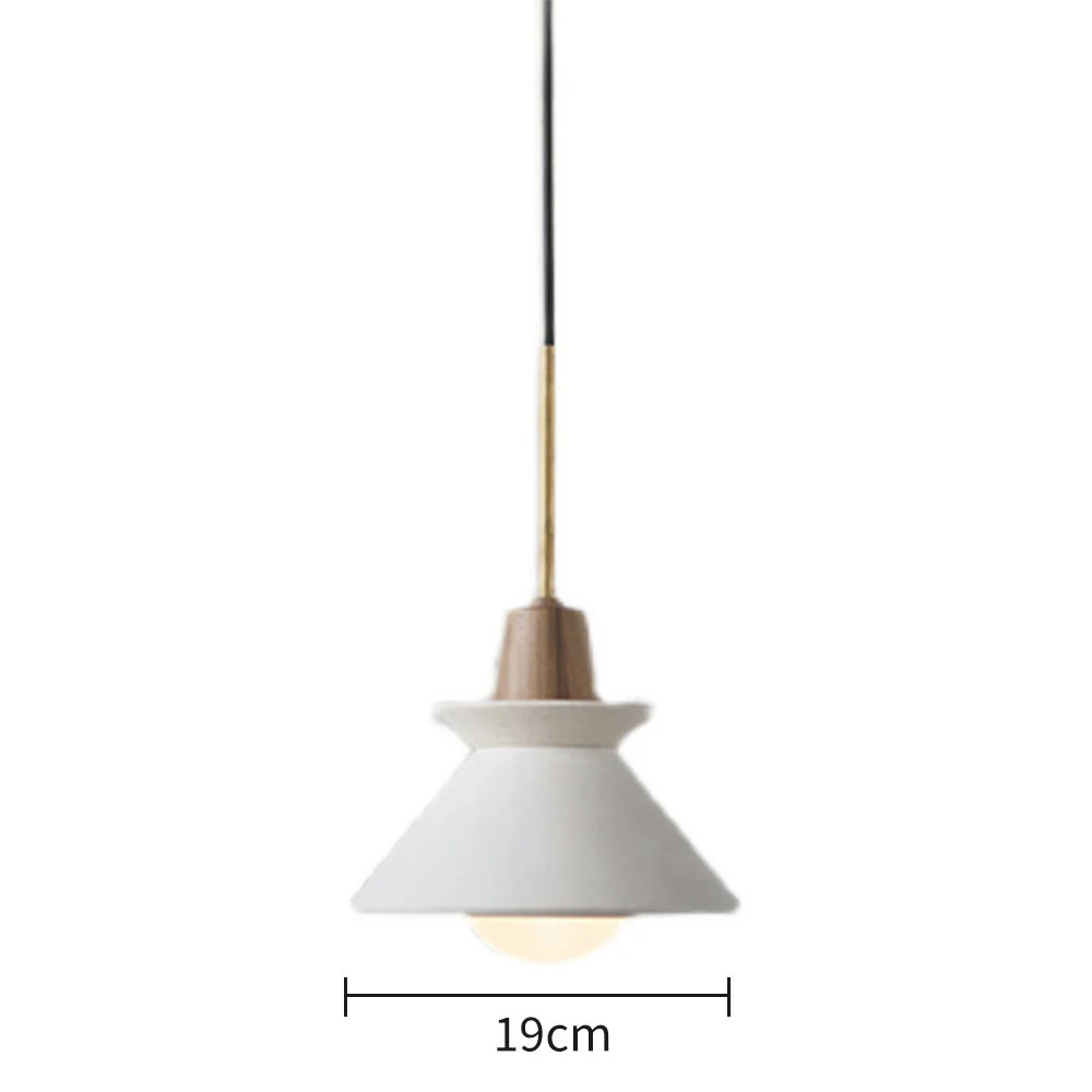 Modern White Concrete Cone Pendant Light - Image 25