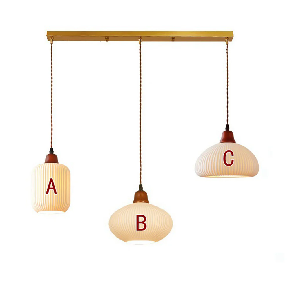 Vintage Nordic Ceramic White Pendant Light For Dining Room - Image 12