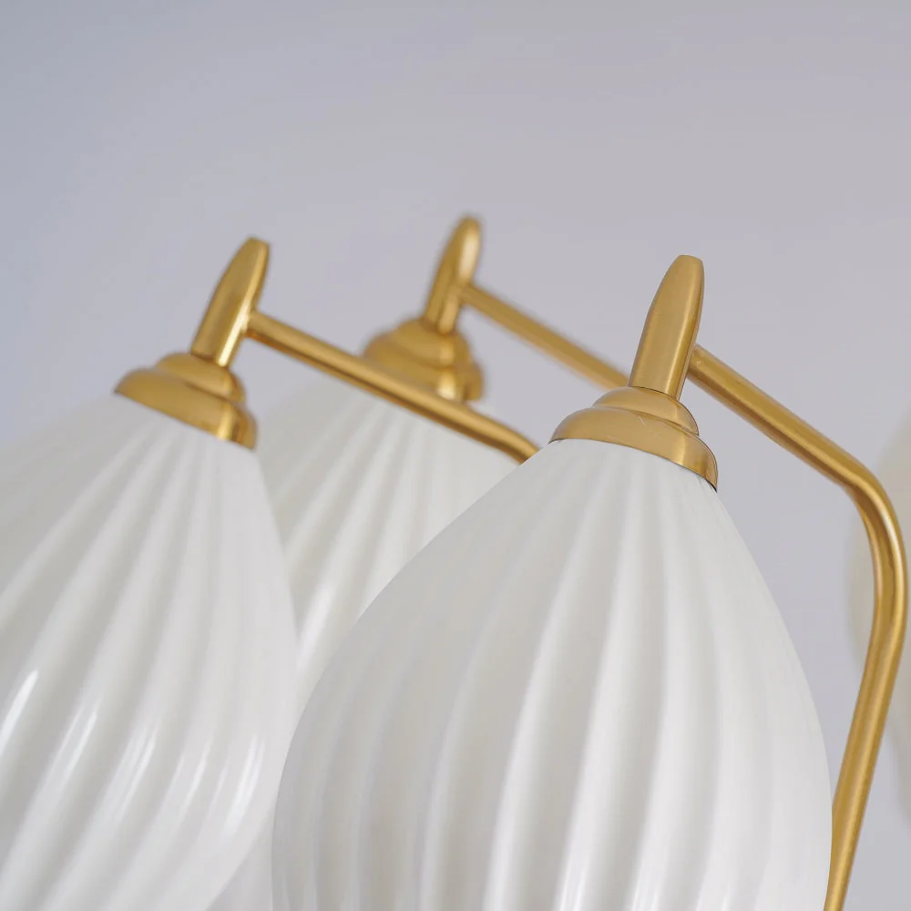 Modern Ceramics Flower shaped Warm Chandelier - Image 15