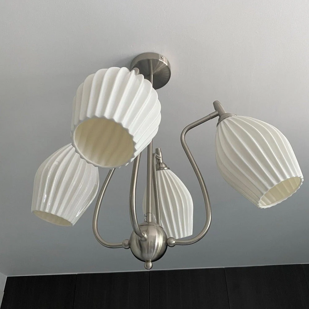 Modern Ceramics Flower shaped Warm Chandelier - Image 29
