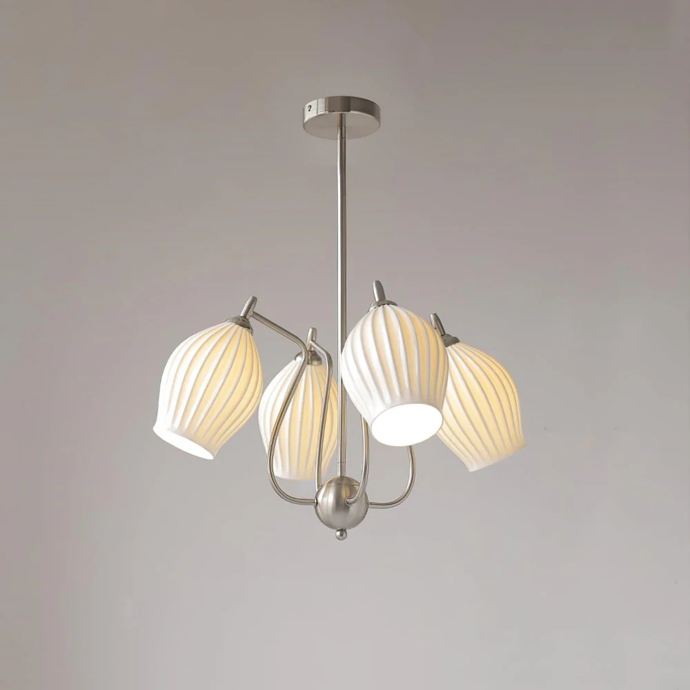 Modern Ceramics Flower shaped Warm Chandelier - Image 30