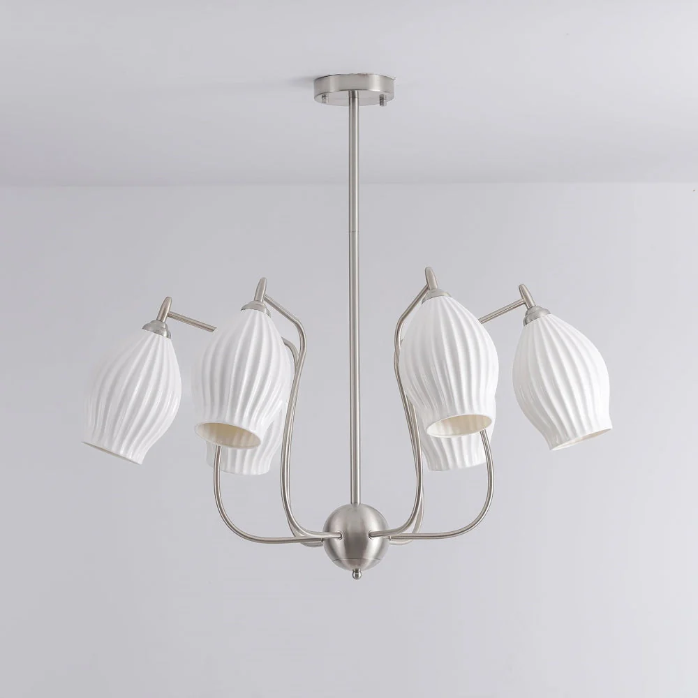Modern Ceramics Flower shaped Warm Chandelier - Image 32