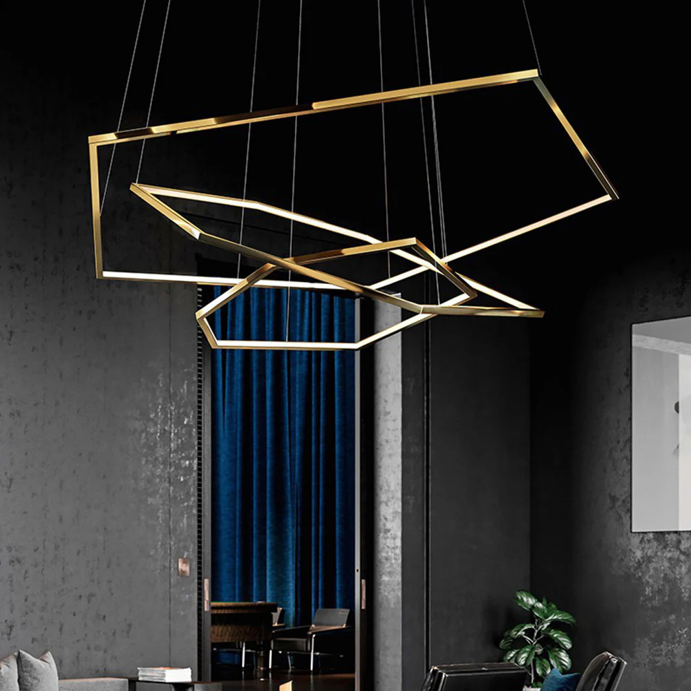 Modern Chic Geometric Polygon Pendant Light - Image 10