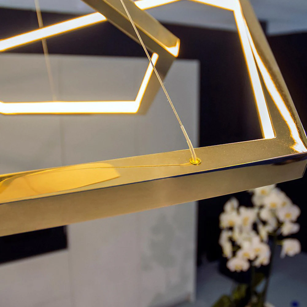Modern Chic Geometric Polygon Pendant Light - Image 12