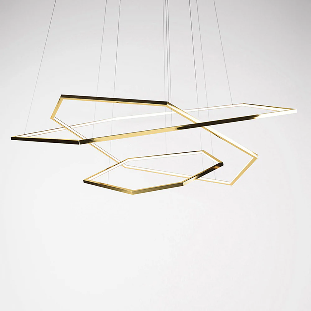 Modern Chic Geometric Polygon Pendant Light - Image 17