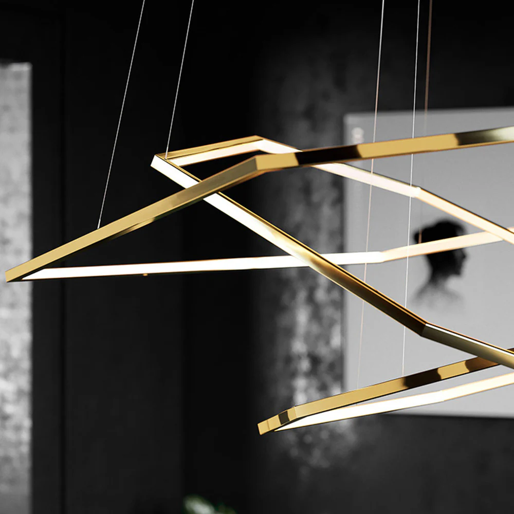 Modern Chic Geometric Polygon Pendant Light - Image 18