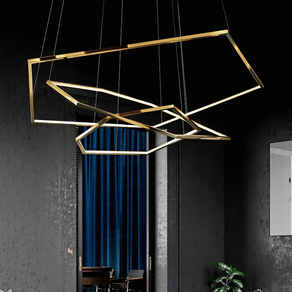 Modern Chic Geometric Polygon Pendant Light - Image 20