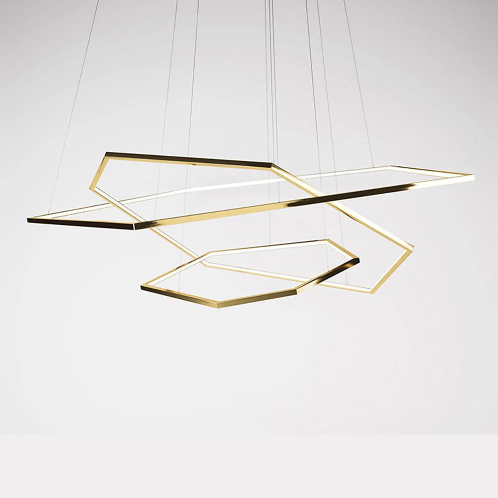 Modern Chic Geometric Polygon Pendant Light - Image 4