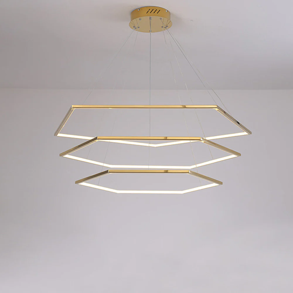 Modern Chic Geometric Polygon Pendant Light - Image 5