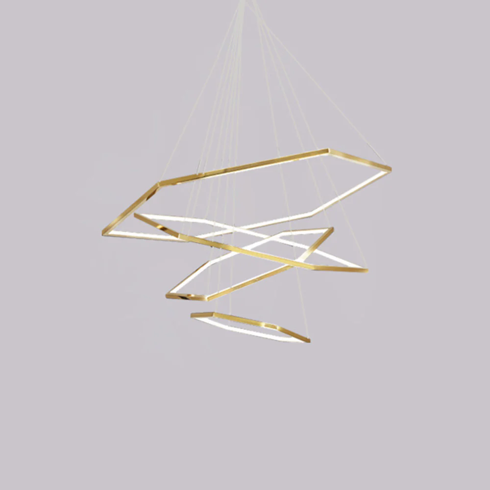 Modern Chic Geometric Polygon Pendant Light - Image 9