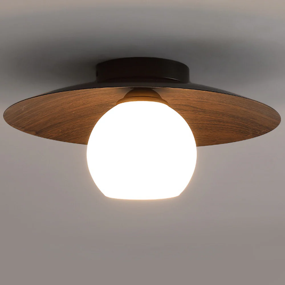 Modern Natural Wood Bedroom Ceiling Lamps - Image 6