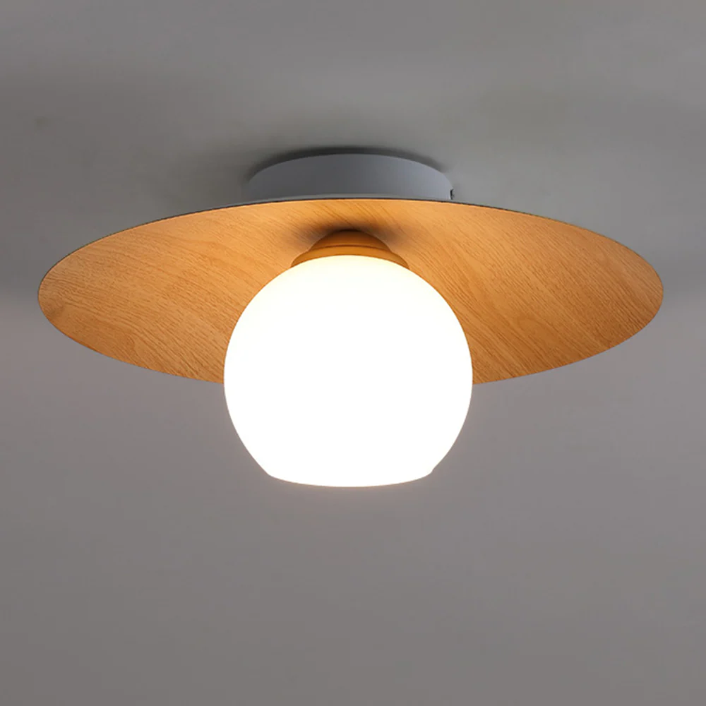 Modern Natural Wood Bedroom Ceiling Lamps - Image 8