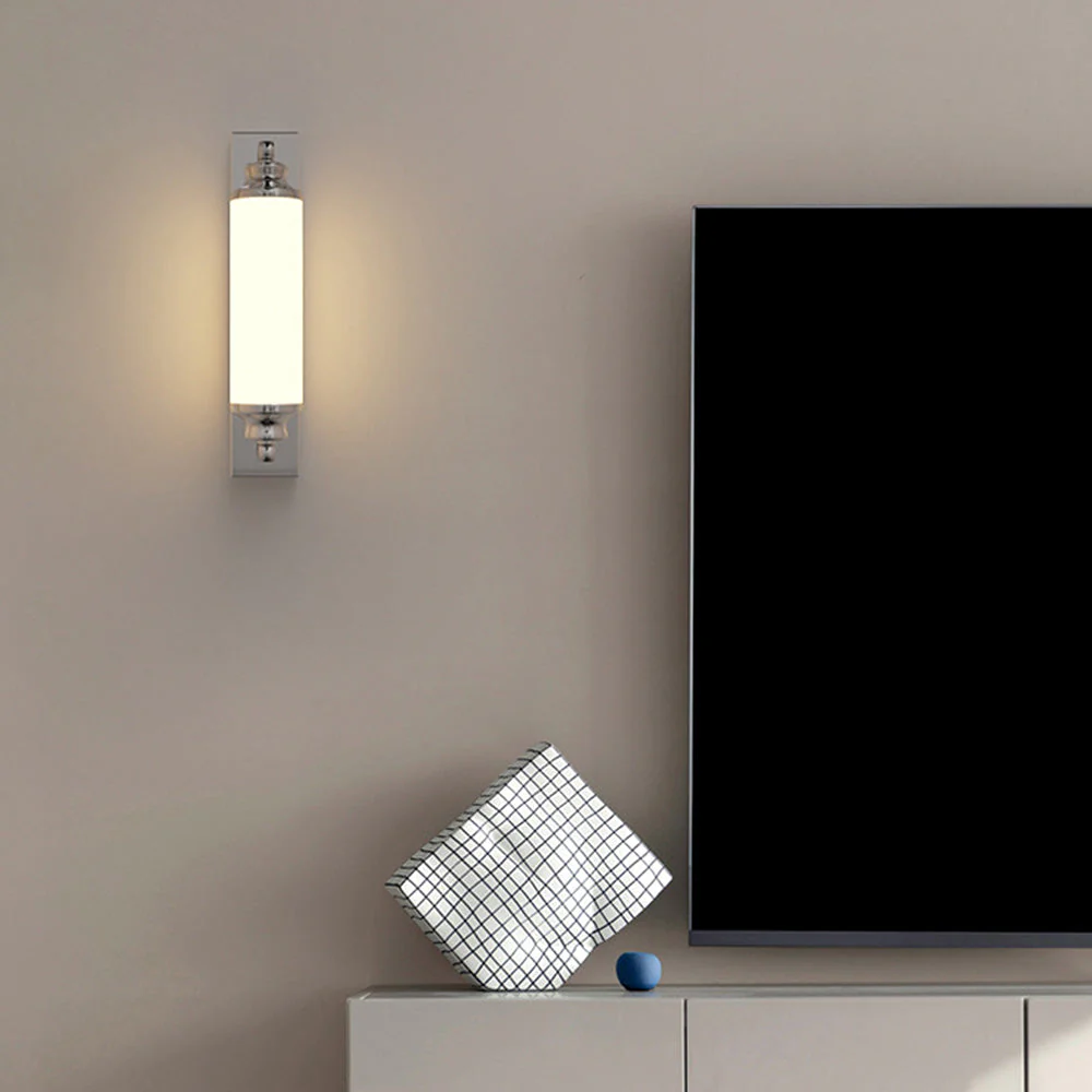 Modern Chrome Cylinder LED Wall Light - Image 6