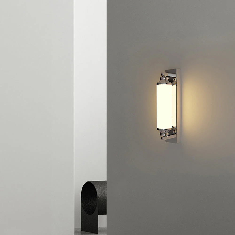 Modern Chrome Cylinder LED Wall Light - Image 7