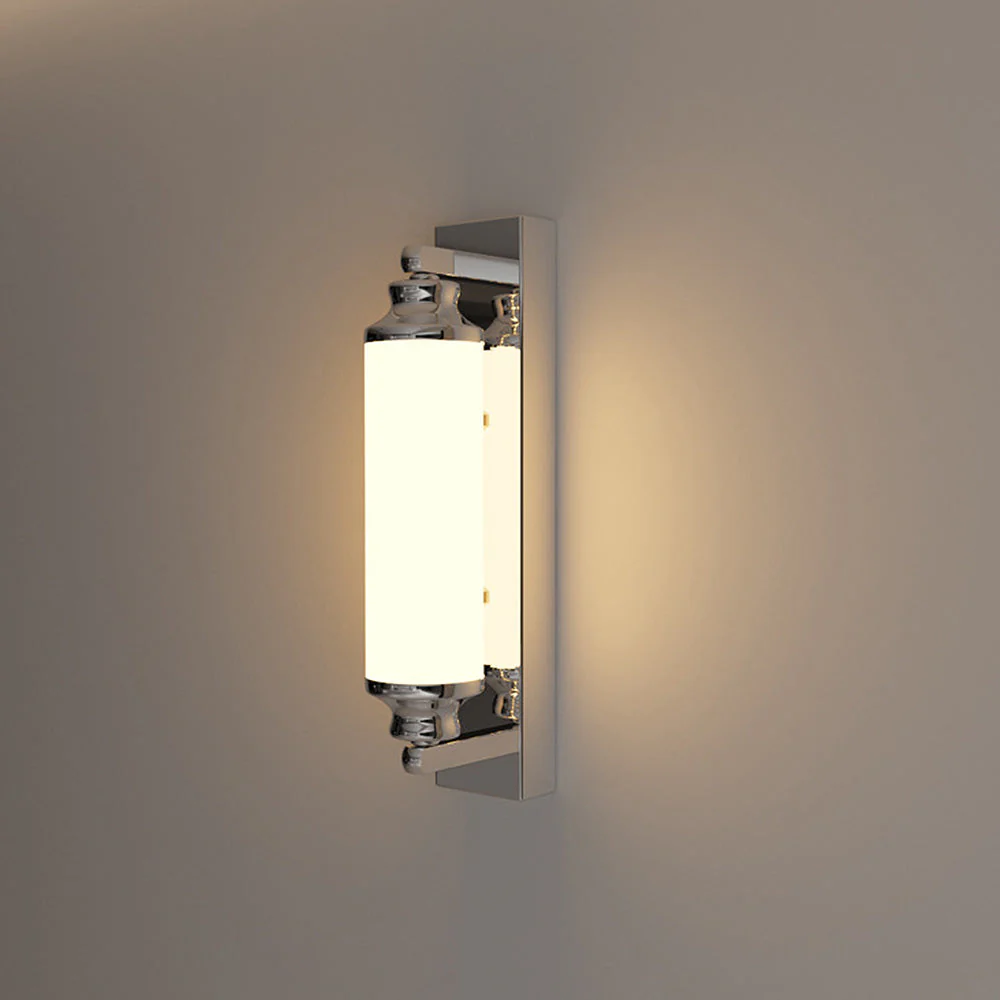 Modern Chrome Cylinder LED Wall Light - Image 9