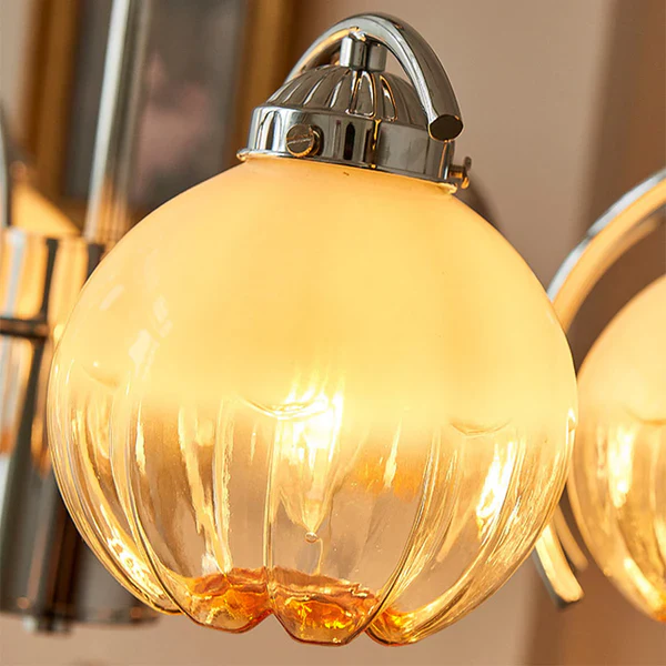 Modern Classic Flower Shape Glass Chandelier - Image 10