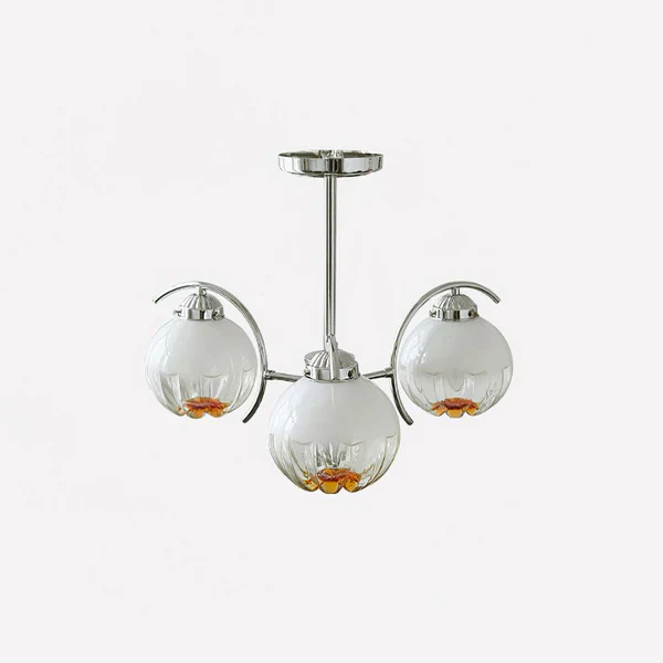 Modern Classic Flower Shape Glass Chandelier - Image 13